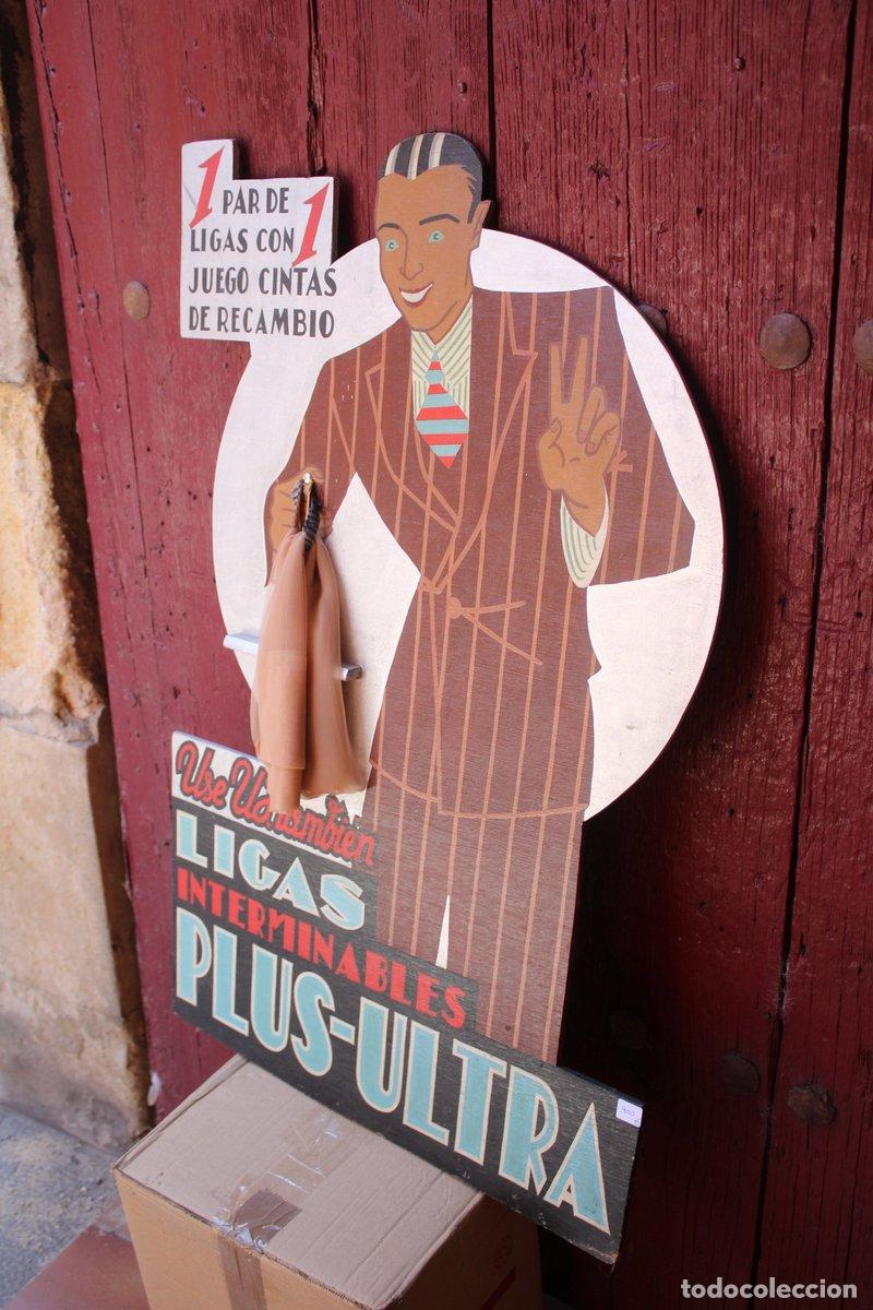 Livres: Cartel publicitario troquelado. Ligas Plus Ultra.- Circa 1935. -