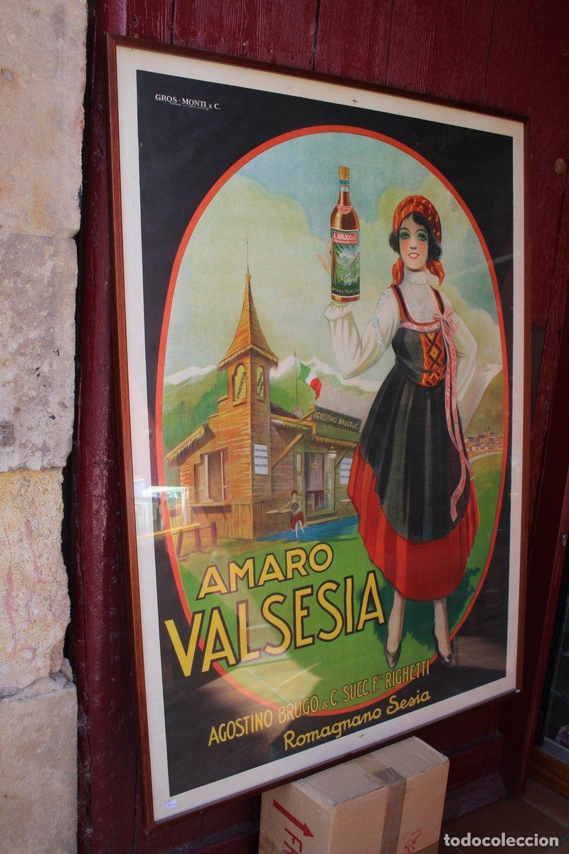 books: Cartel publicitario del licor Amaro Valsesia. Torino. Cromolitograf&iacute;a.- Circa 1915. -