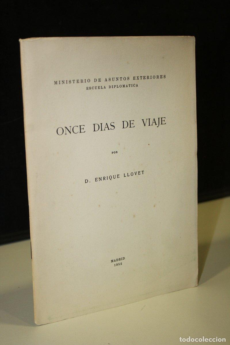 Livres: Once D&iacute;as de Viaje - Llovet, Enrique.