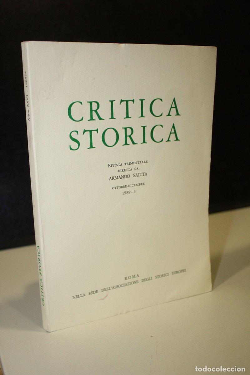 Libri di seconda mano: Critica Storica. Ottobre-Dicembre, 1989-4. - Vv.aa.