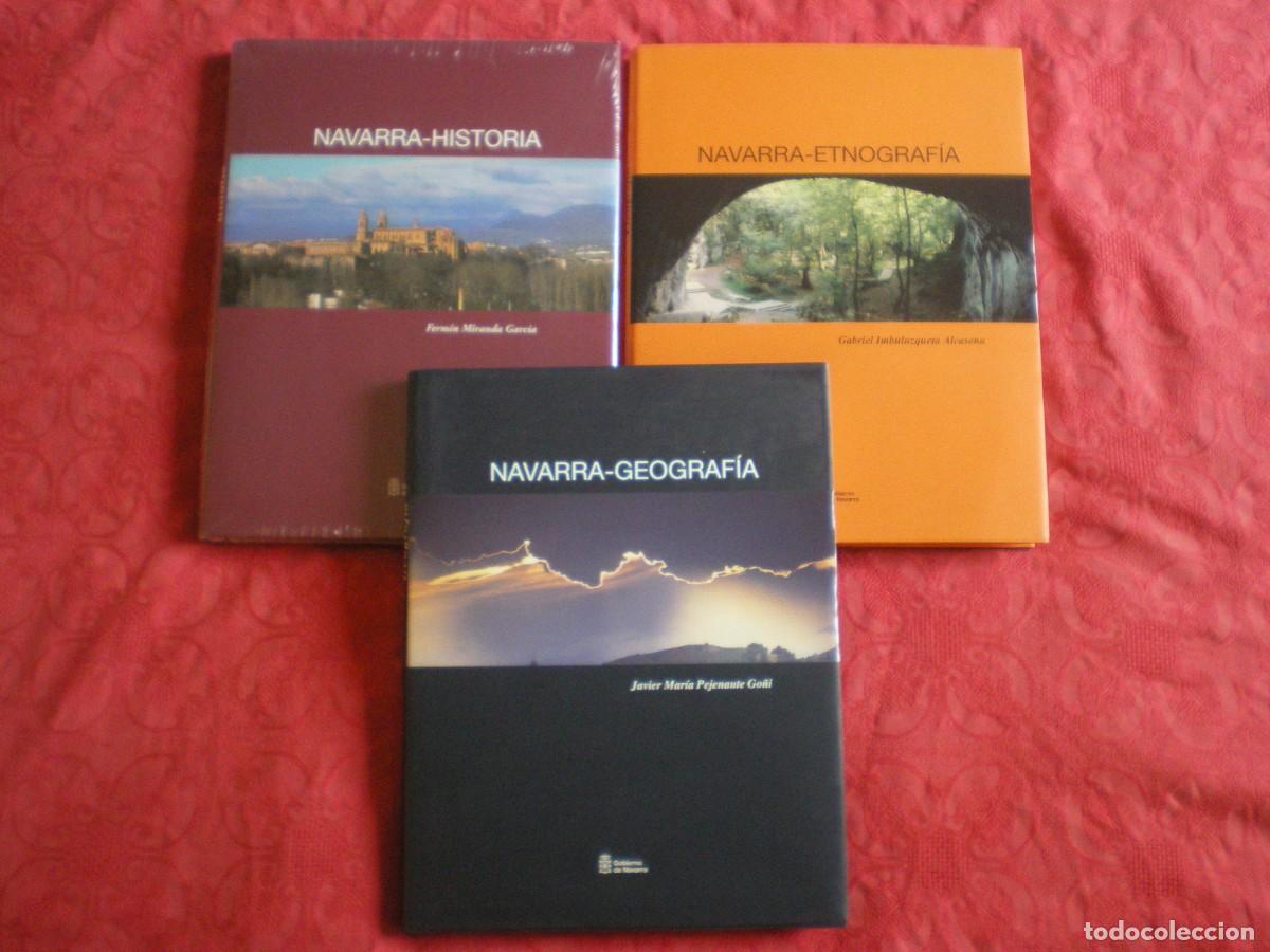 Libri di seconda mano: NAVARRA HISTORIA, ETNOGRAF&Iacute;A Y GEOGRAF&Iacute;A. 3 TOMOS.