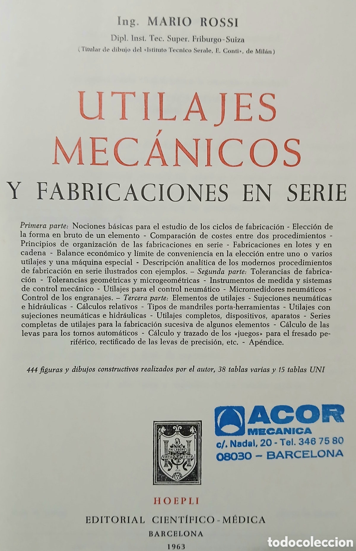 Libros: Utilajes mec&agrave;nicos, Mario Rossi - Foto 3