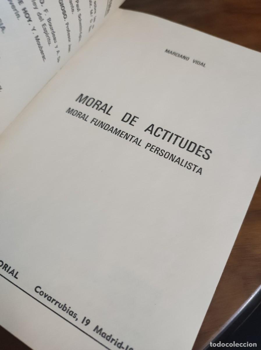 Libros: Moral de Actitudes: Moral Fundamental Personalista Marciano Vidal - Foto 3