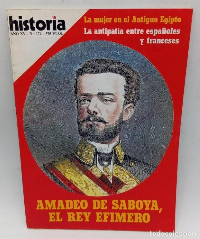 Livres: HISTORIA 16. A&Ntilde;O XV - N&ordm; 174 - OCTUBRE 1990. AMADEO DE SABOYA, EL REY EF&Iacute;MERO - VV.AA.