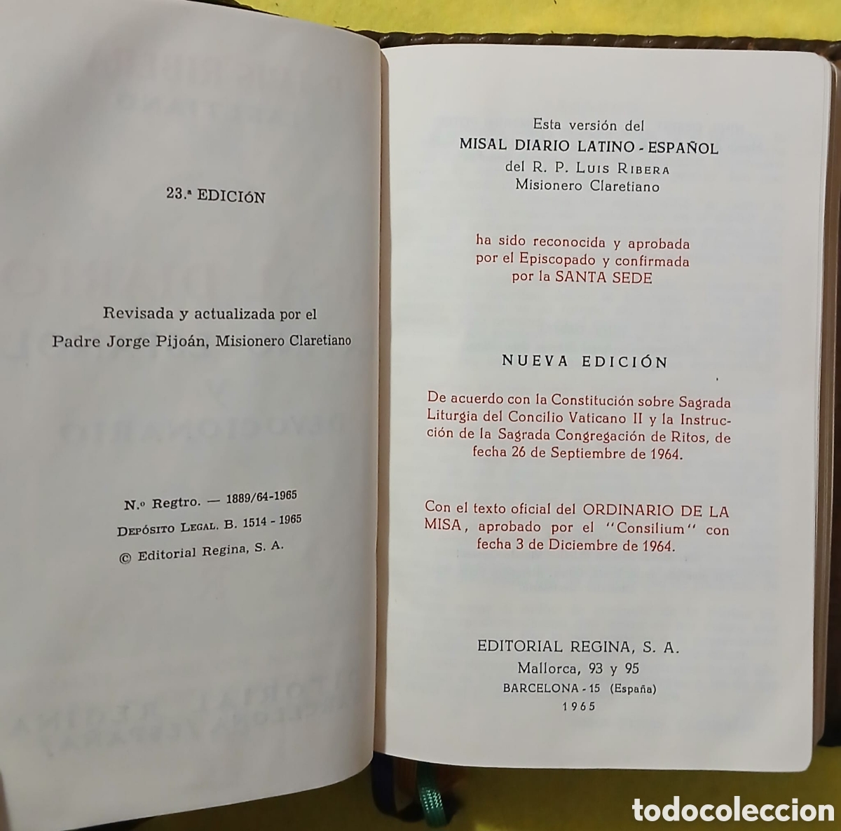 Libros: Misal diario latino-espa&ntilde;ol y devocionario - Foto 5