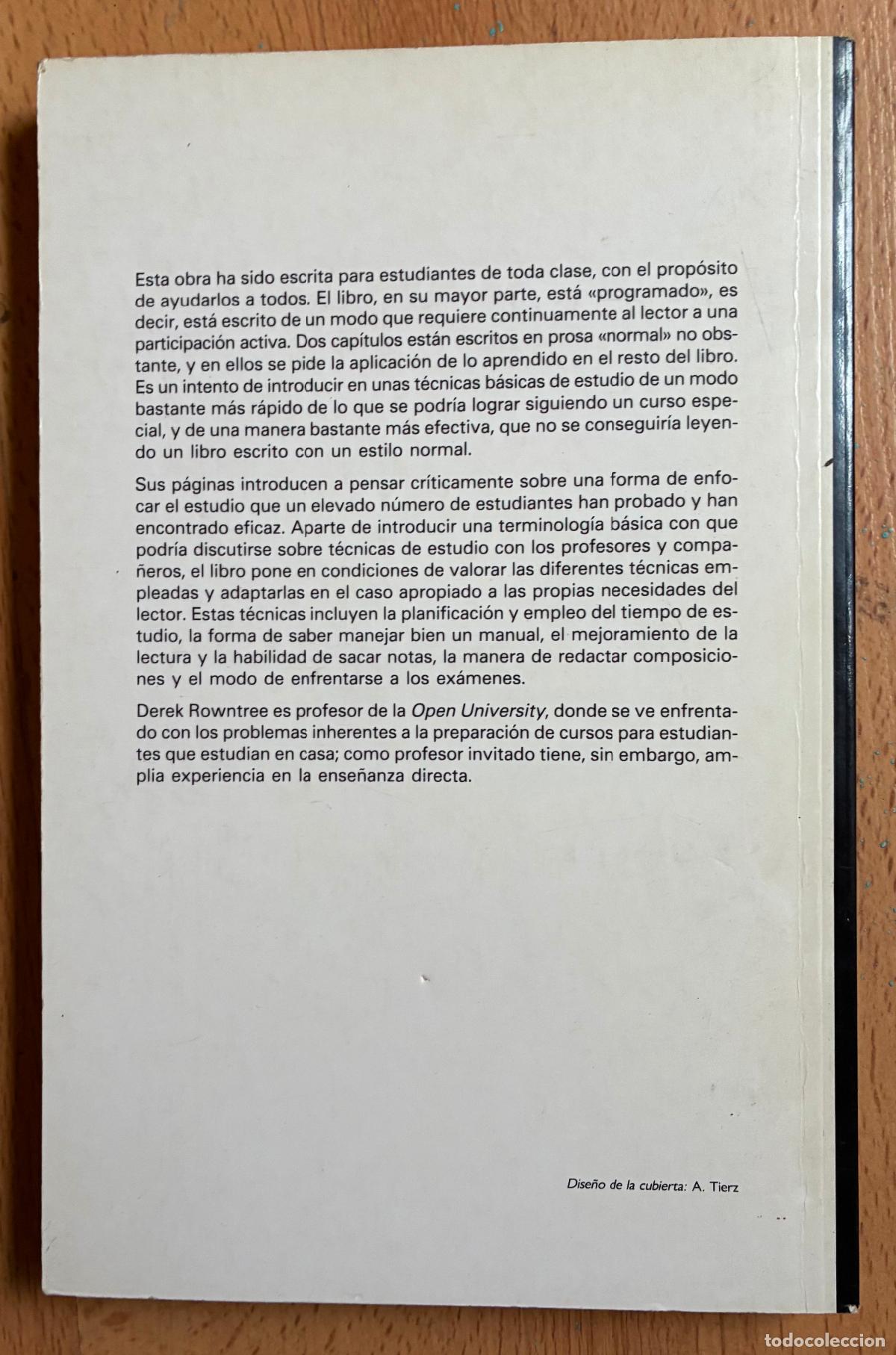 Libros: APRENDE A ESTUDIAR, Derek Rowntree - Foto 2