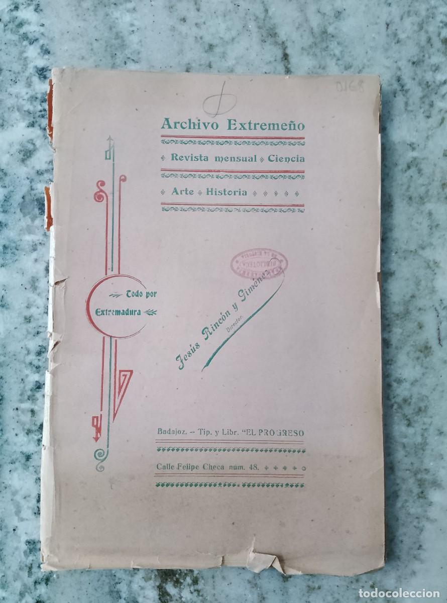 books: Jes&uacute;s Rinc&oacute;n y Jim&eacute;nez (Dir.) - ARCHIVO EXTREME&Ntilde;O. Revista mensual. Ciencia, Arte, Historia. A&ntilde;o III