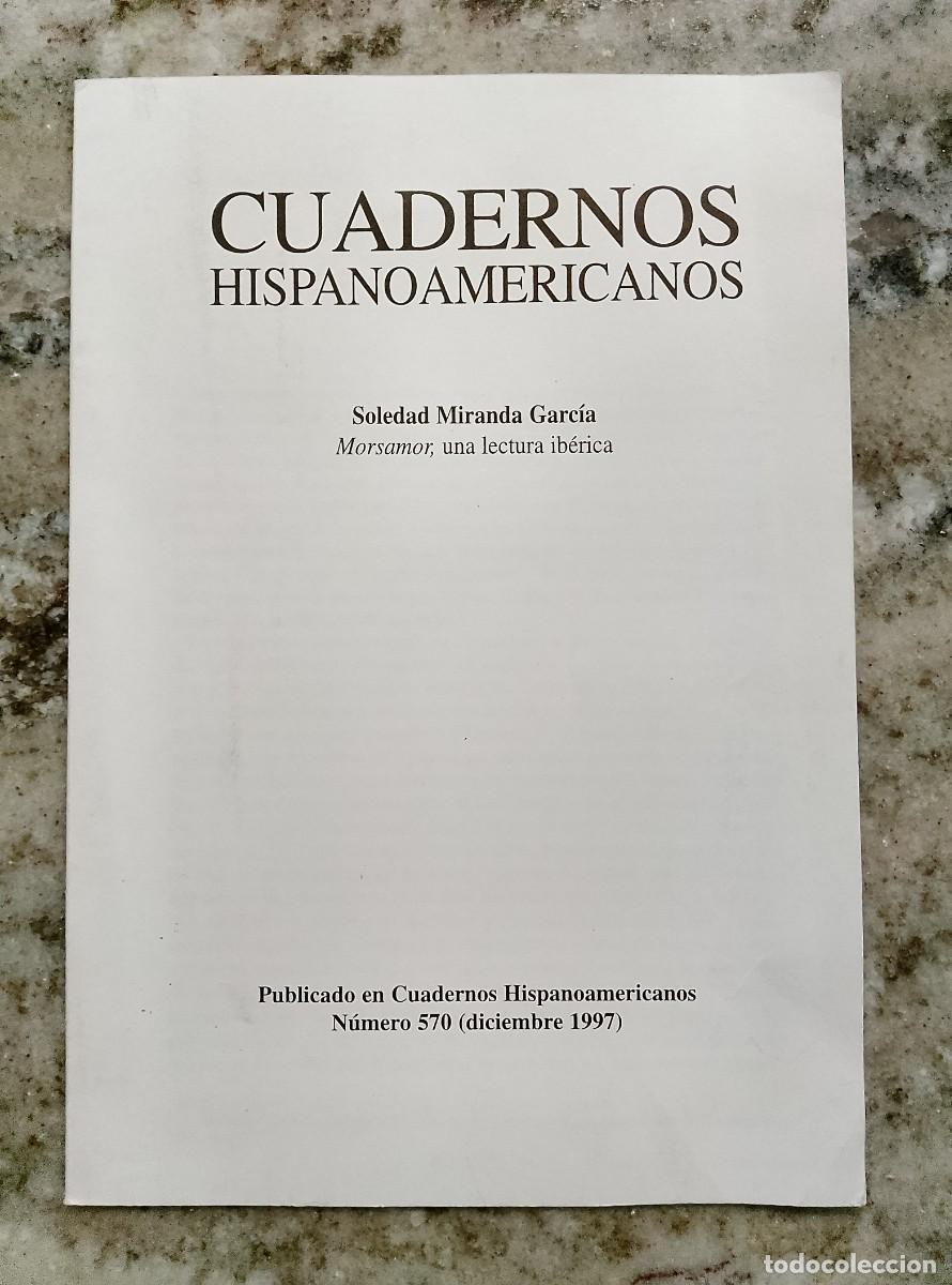 Libros: Soledad Miranda Garc&iacute;a - MORSAMOR, UNA LECTURA IB&Eacute;RICA. Separata
