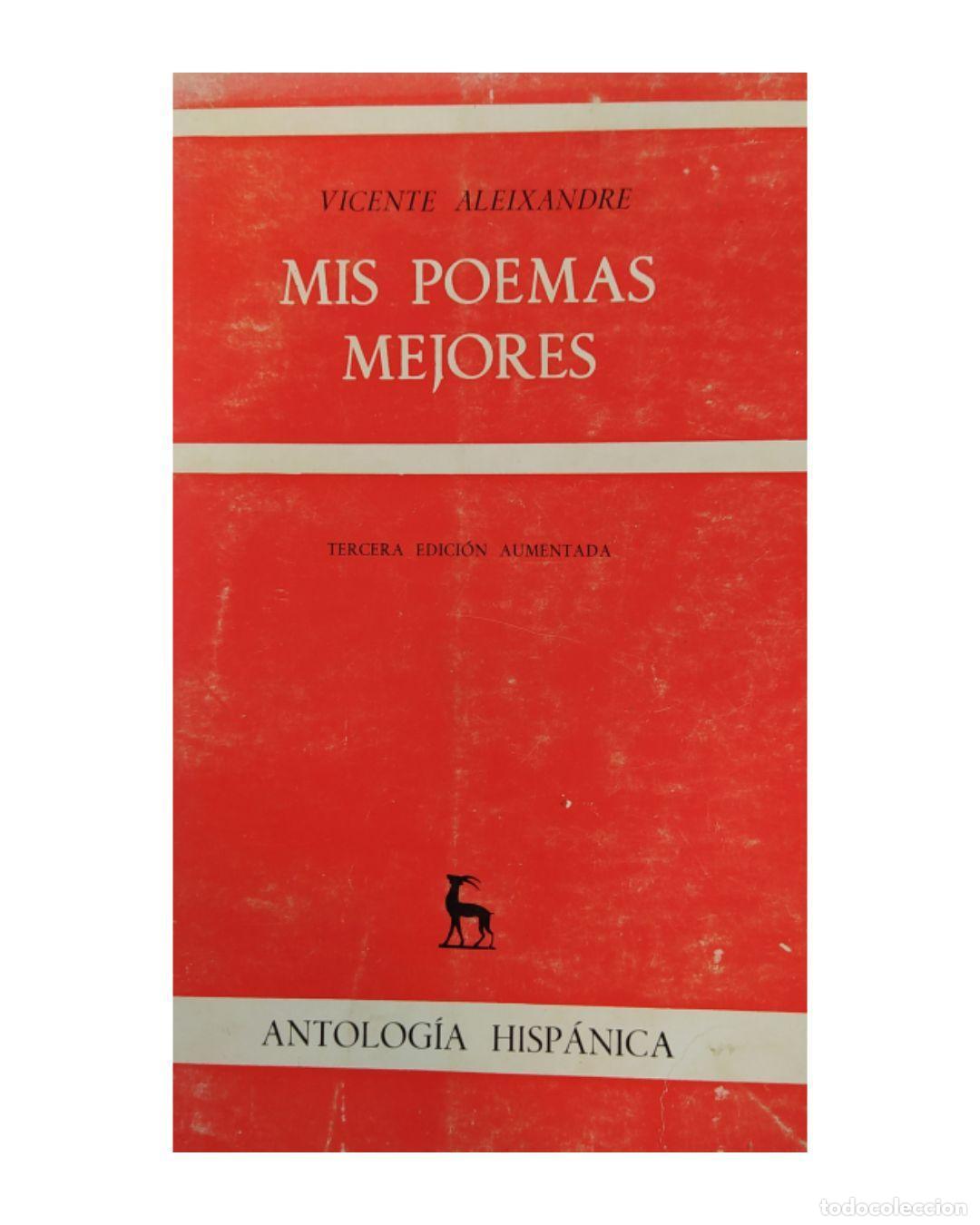 Libros: Mis poemas mejores - Vicente Aleixandre