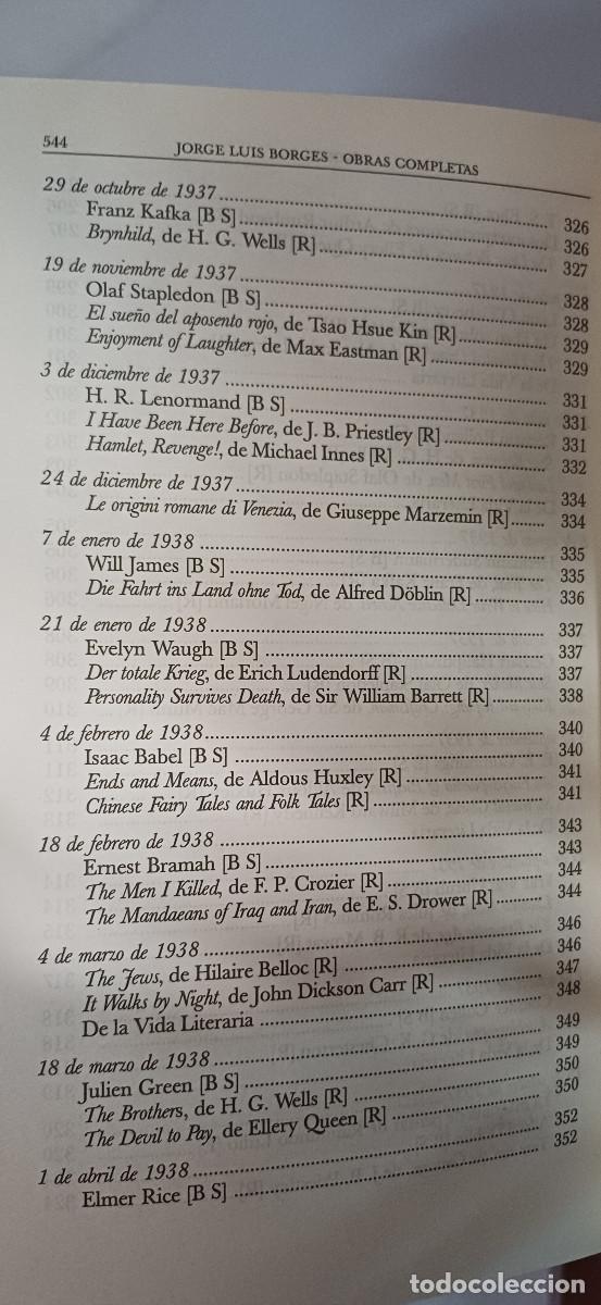Libros: OBRAS COMPLETAS (4 TOMOS) JORGE LUIS BORGES, EMECE 1997 - Foto 5