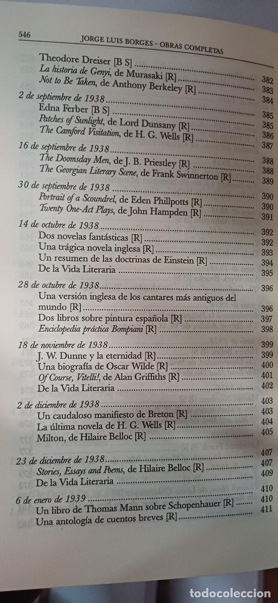 Libros: OBRAS COMPLETAS (4 TOMOS) JORGE LUIS BORGES, EMECE 1997 - Foto 7