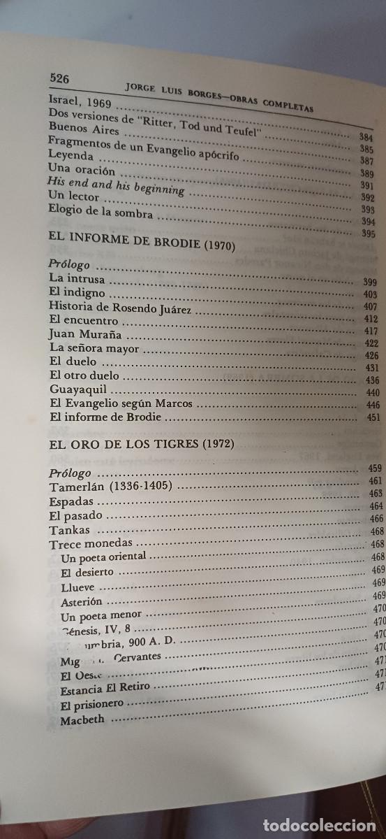 Libros: OBRAS COMPLETAS (4 TOMOS) JORGE LUIS BORGES, EMECE 1997 - Foto 21