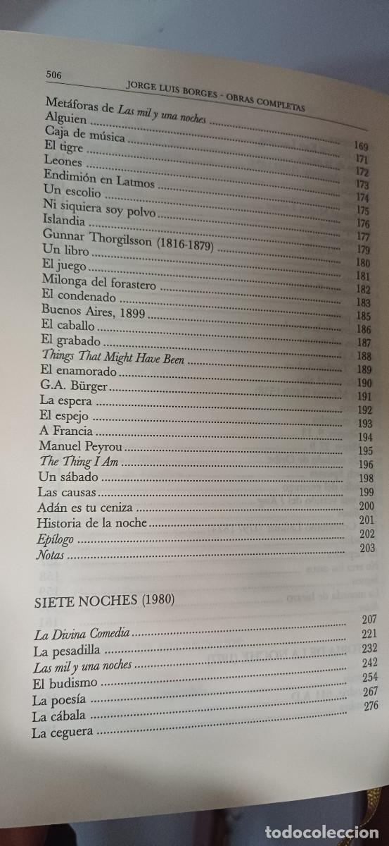 Libros: OBRAS COMPLETAS (4 TOMOS) JORGE LUIS BORGES, EMECE 1997 - Foto 26