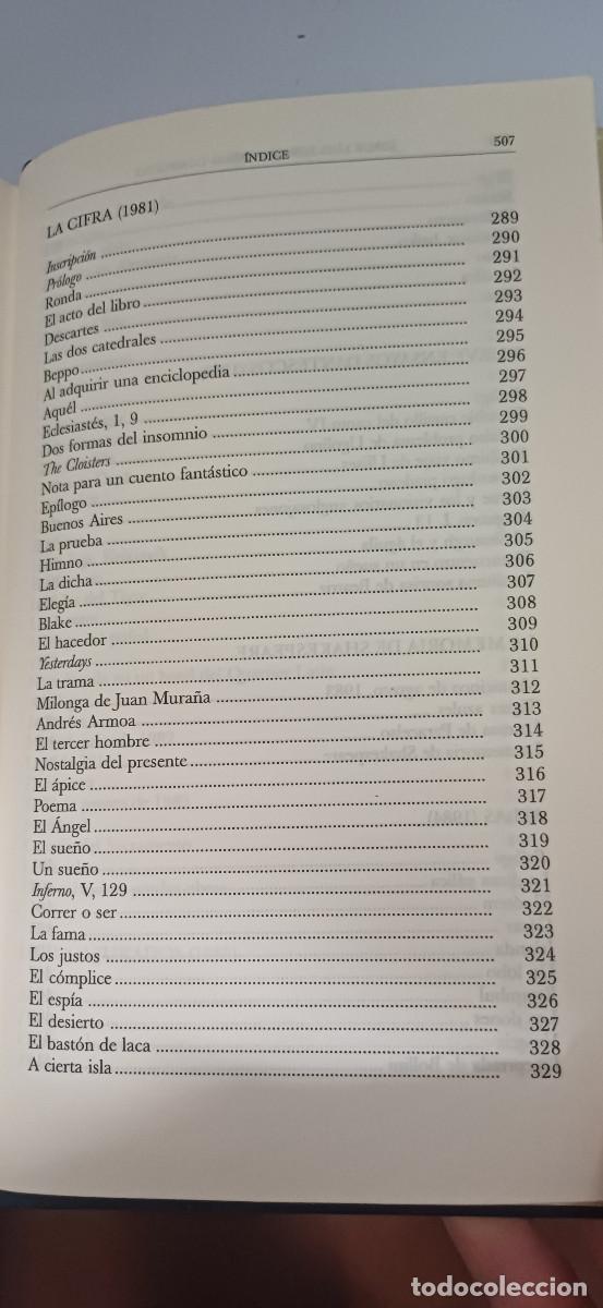 Libros: OBRAS COMPLETAS (4 TOMOS) JORGE LUIS BORGES, EMECE 1997 - Foto 27