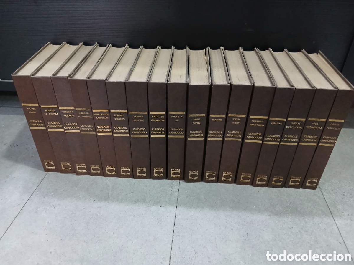 Libros: Colecci&oacute;n cl&aacute;sicos Carroggio. 17 tomos.