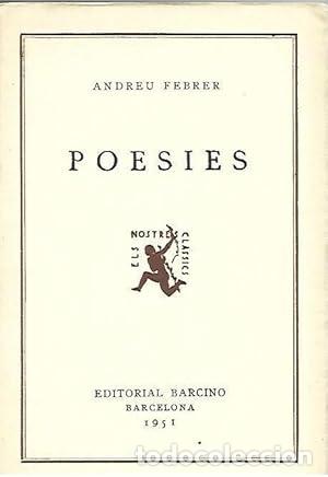 Libros: POESIES - Febrer,Andreu - Foto 1