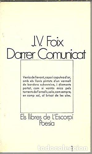 Libros: DARRER COMUNICAT - Foix,J.V. - Foto 1