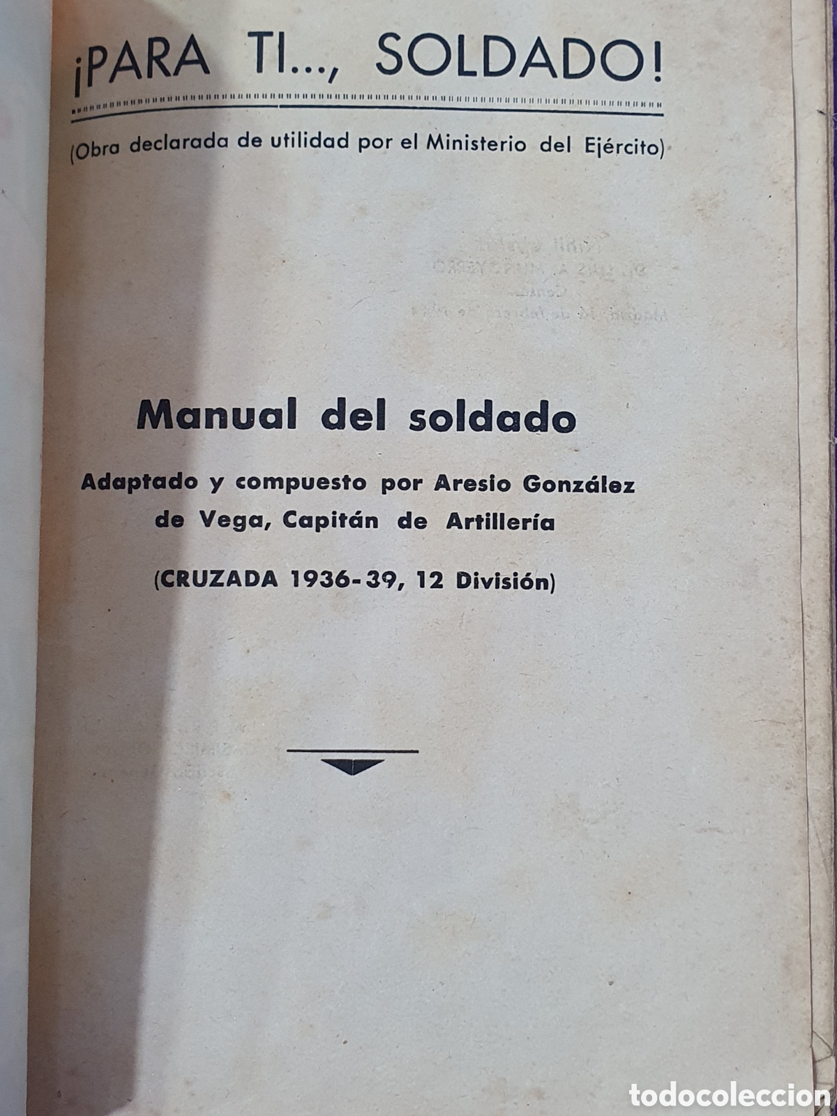 Libros: Para ti, soldado. Manual del soldado. (L98) - Foto 5