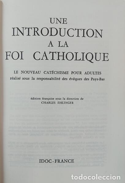 Libros: UNE INTRODUCTION A LA FOI CATHOLIQUE. - Foto 2