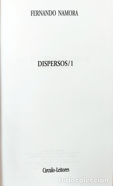 Libros: NAMORA. (Fernando) - DISPERSOS. [2 VOLS.] - Foto 2