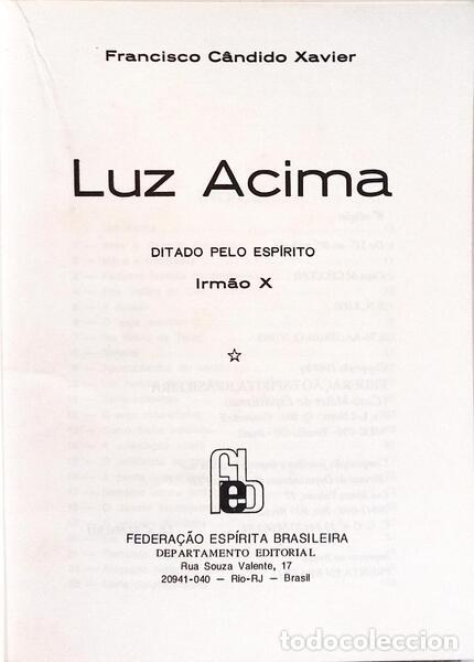 Libros: XAVIER. (Francisco C&acirc;ndido) - LUZ ACIMA. - Foto 2
