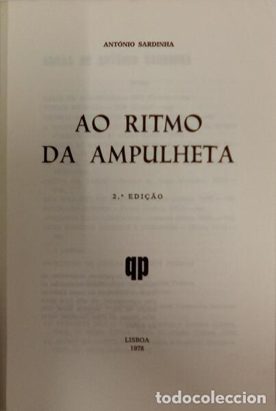Libros: SARDINHA. (Ant&oacute;nio) - AO RITMO DA AMPULHETA. [2.&ordf; EDI&Ccedil;&Atilde;O/DEDICAT&Oacute;RIA] - Foto 2