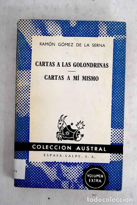Libros: Cartas a las golondrinas.- G&oacute;mez de la Serna, Ram&oacute;n