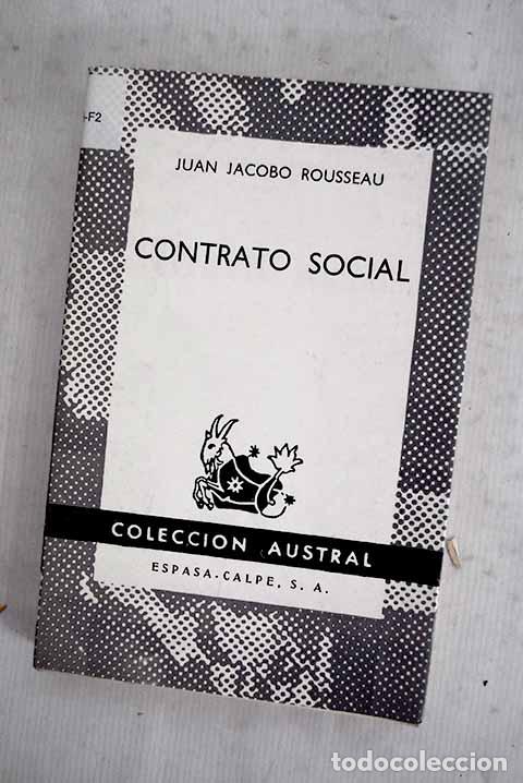 Libros: Contrato social: Rousseau, Jean-Jacques.- Rousseau, Jean-Jacques