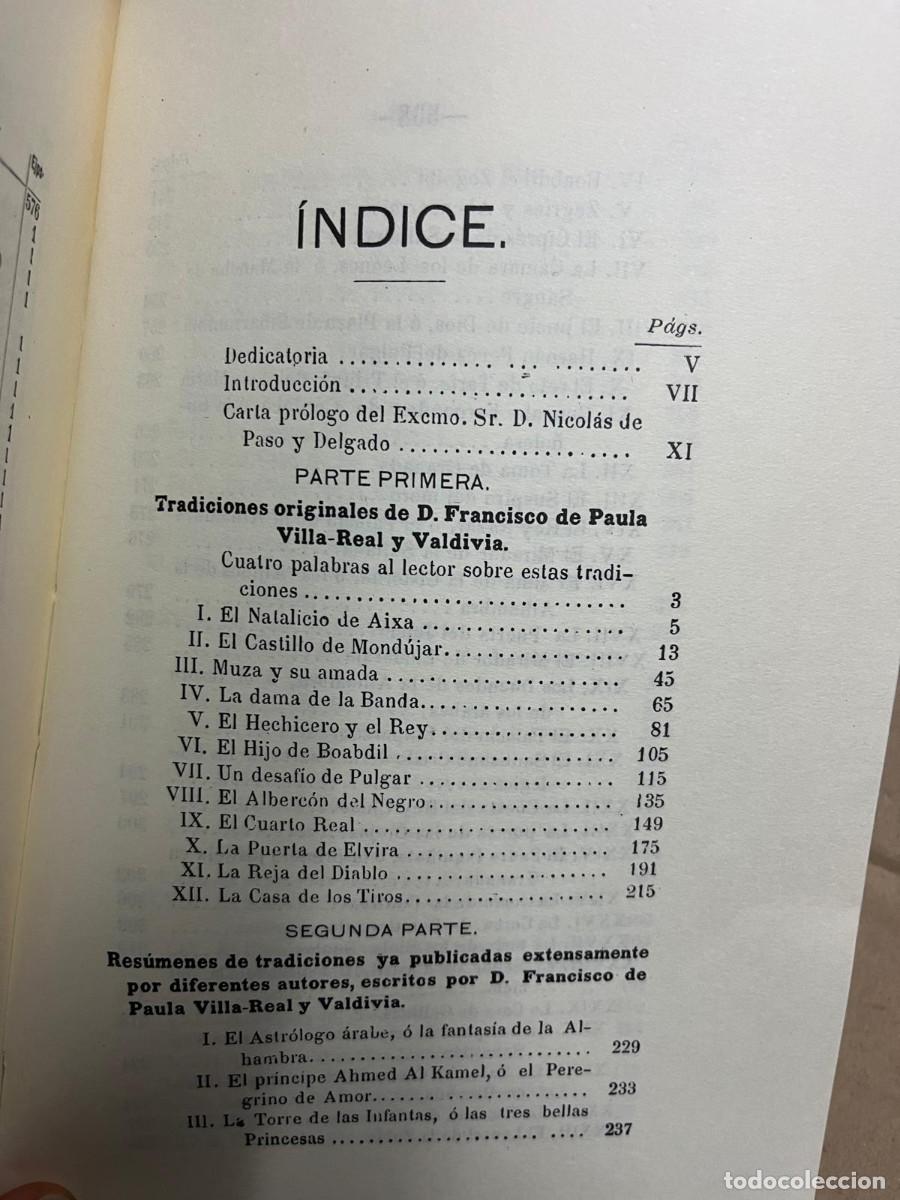 Libros: El libro de las tradiciones de Granada. - Francisco de P. Villa-Real. - Foto 5