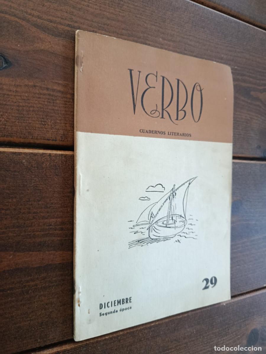 Libros: Verbo : Cuadernos literarios - n&ordm; 29 - Diciembre 1954 - VVAA