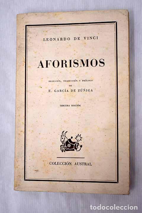 Libros: Aforismos: Vinci, Leonardo da.- Vinci, Leonardo da - Foto 1