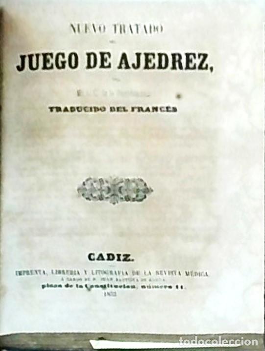 Libros: Nuevo tratado del juego de ajedrez - BOURDONNAIS, L.C. de la: