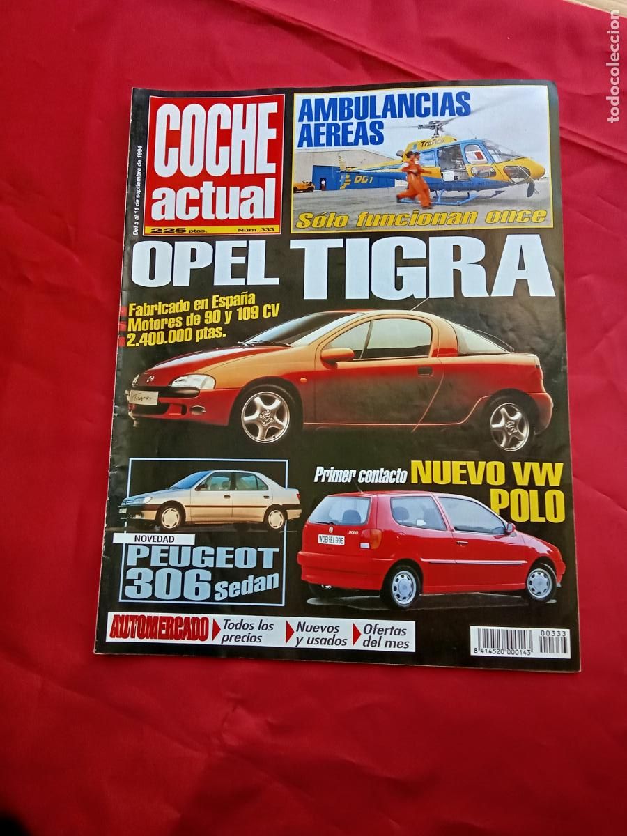 Libros: Revista Coche actual N&uacute;m. 333 Septiembre 1994 REV.1247