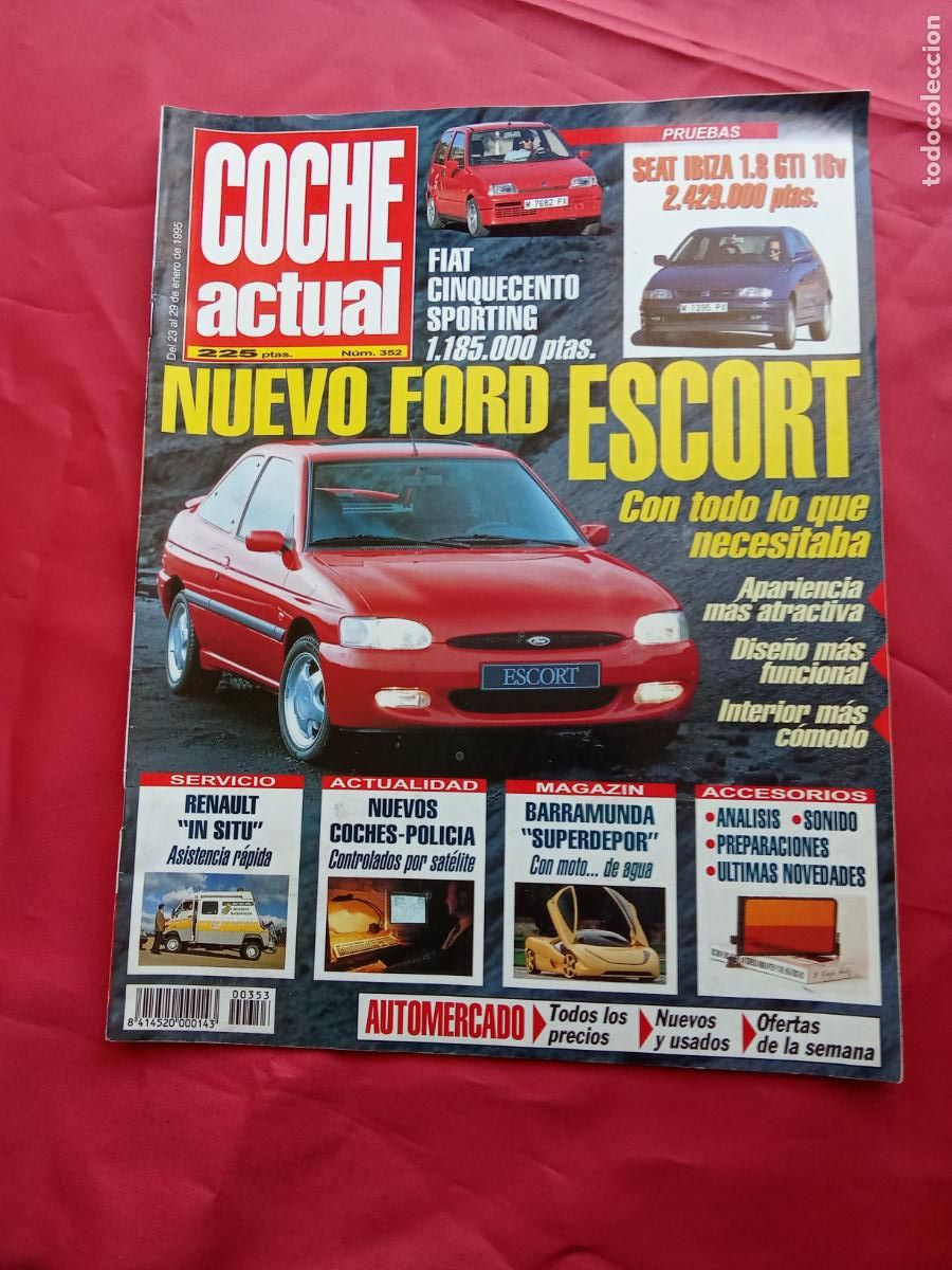 Livros em segunda m&atilde;o: Revista Coche actual N&uacute;m. 352 Enero 1995 REV.1248