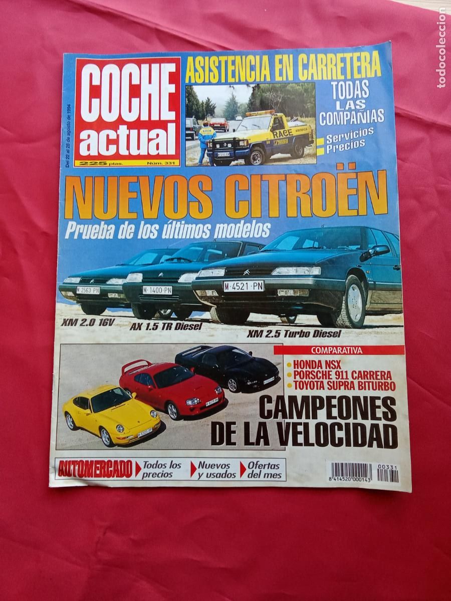 Livros em segunda m&atilde;o: Revista Coche actual N&uacute;m. 331 Agosto 1994 REV.1250