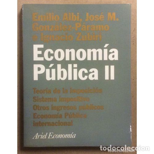 Livros em segunda m&atilde;o: ECONOMIA PUBLICA II - ALBI,GLEZ.P-RAMO,ZUBIRI - Sin Especificar