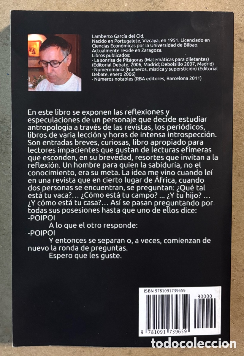 Libros: ANTROPOLOG&Iacute;A PARA IMPACIENTES. LAMBERTO GARC&Iacute;A DEL CID. - Foto 6
