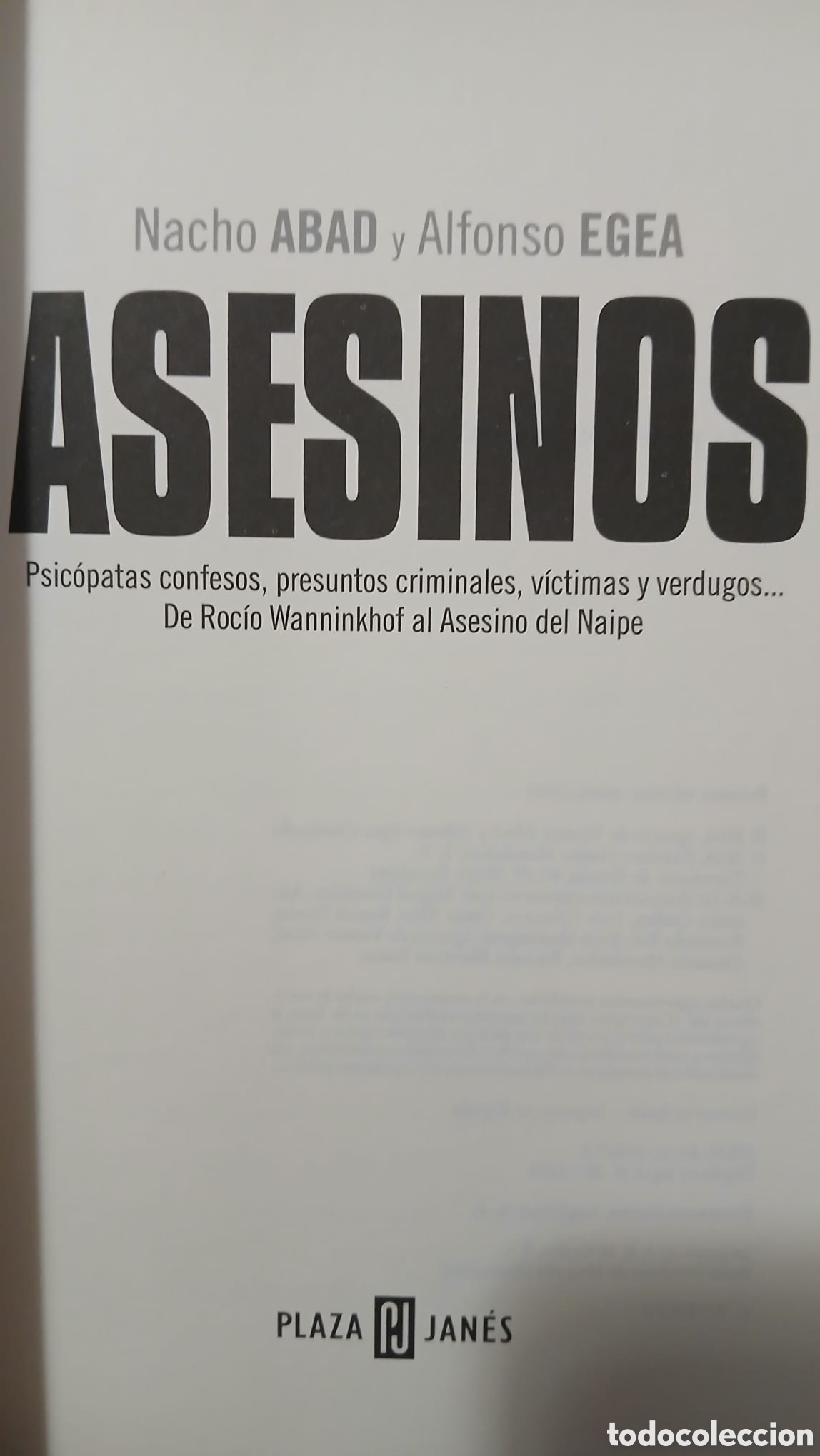 Libros: Asesinos, Nacho Abad y Alfonso Egea - Foto 3