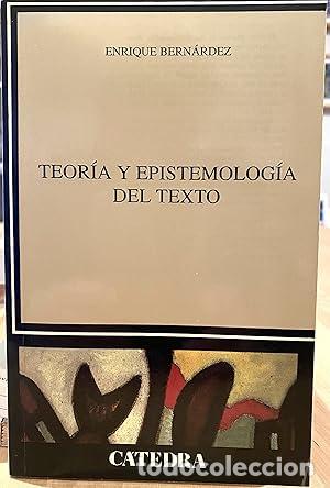 Libri di seconda mano: Teoria y epistemologia del texto - Bernardez, Enrique