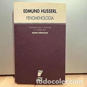Libros: Fenomenologia (Textos Filos&ograve;fics) - Husserl - Foto 1