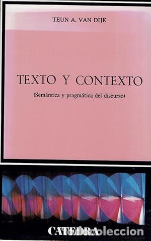 Libros: Texto y contexto (Ling&uuml;&iacute;stica) - Djik, Teun Van - Foto 1