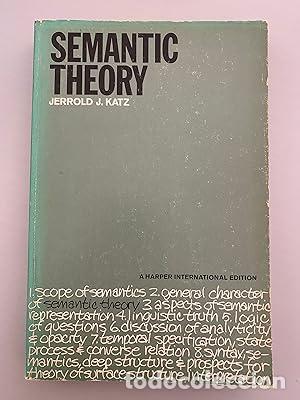 Libros: Semantic Theory - Katz, Jerrold J. - Foto 1