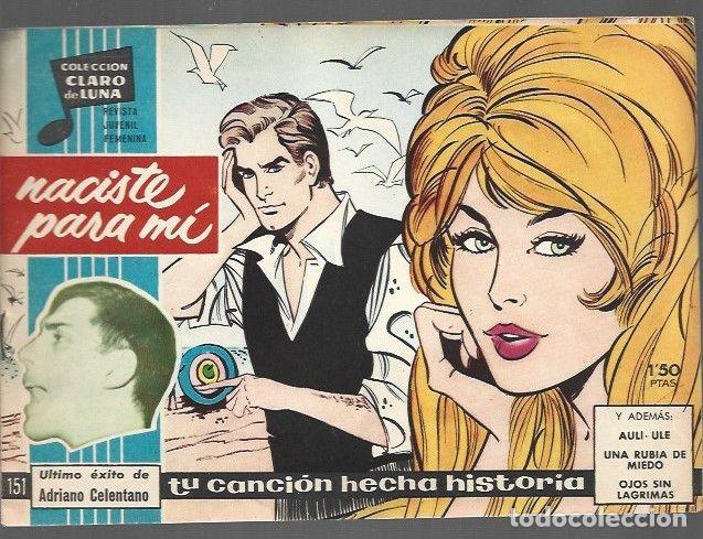 Libros: CLARO DE LUNA 151: NACISTE PARA MI - VARIOS - Foto 1