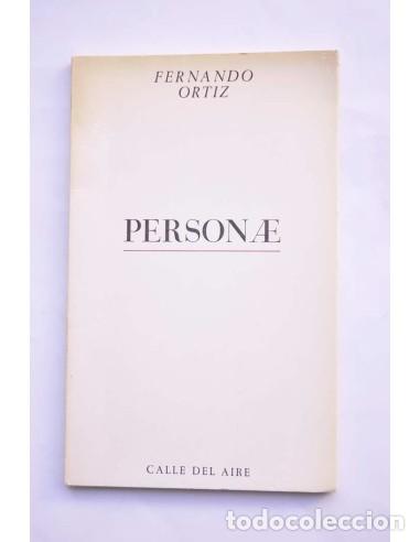 Libros: Personae - ORTIZ, Fernando - Foto 1
