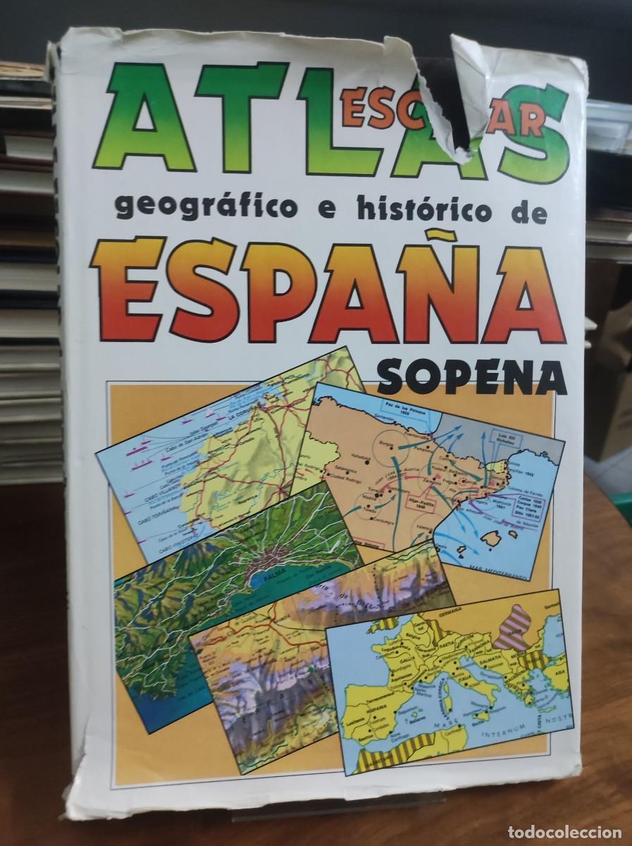 Libros: Atlas Geogr&aacute;fico e Hist&oacute;rico de Espa&ntilde;a Sopena - Foto 1