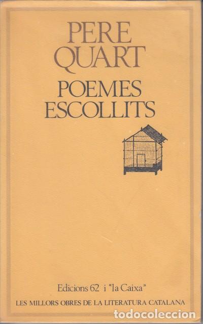 Libros: POEMES ESCOLLITS - QUART, PERE - Foto 1