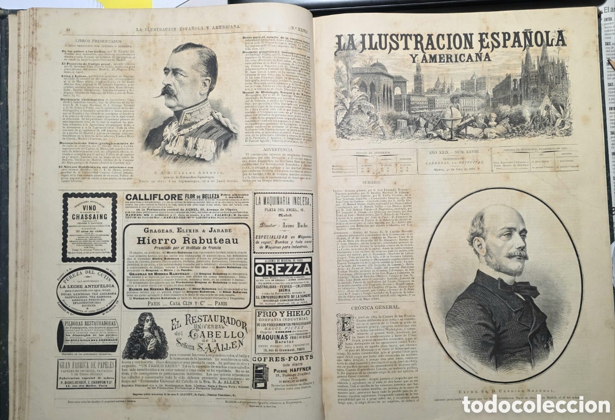 Libros: Ilustraci&oacute;n espa&ntilde;ola y americana, 1885 - Foto 8