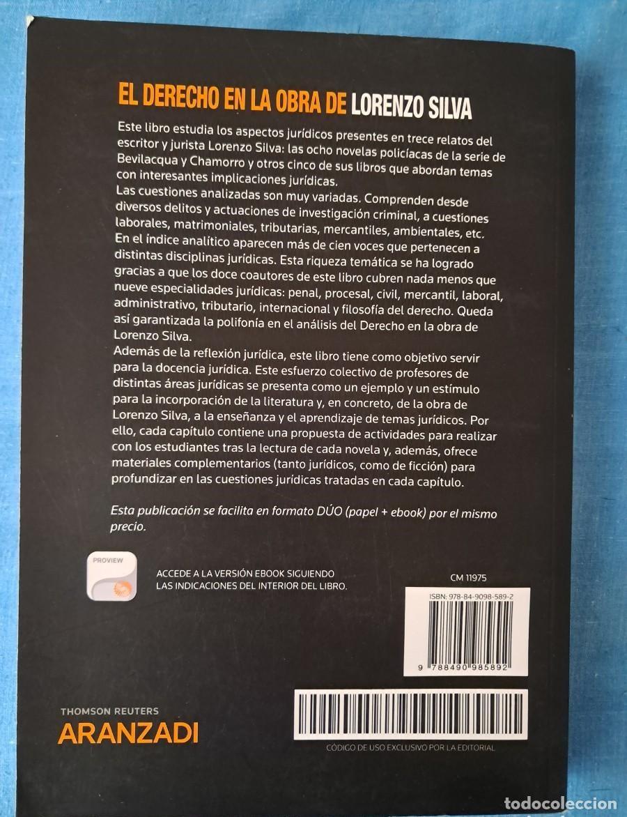 Libros: LIBRO TITULADO &rdquo;EL DERECHO EN LA OBRA DE LORENZO SILVA&rdquo; - Foto 2
