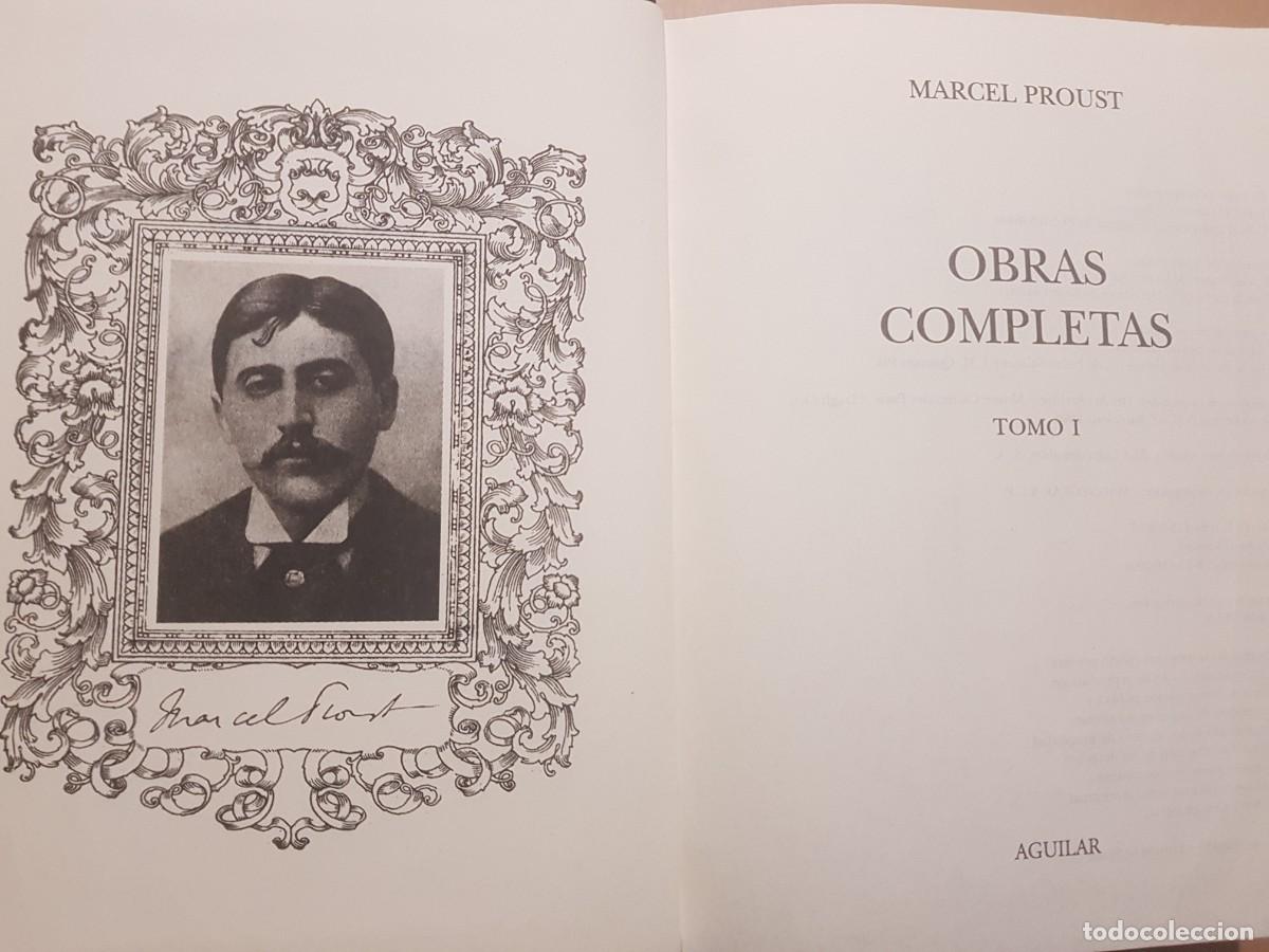 Libros: MARCEL PROUST - OBRAS COMPLETAS - TOMOS 1,2,3 - ED. AGUILAR - 2004 - Foto 3