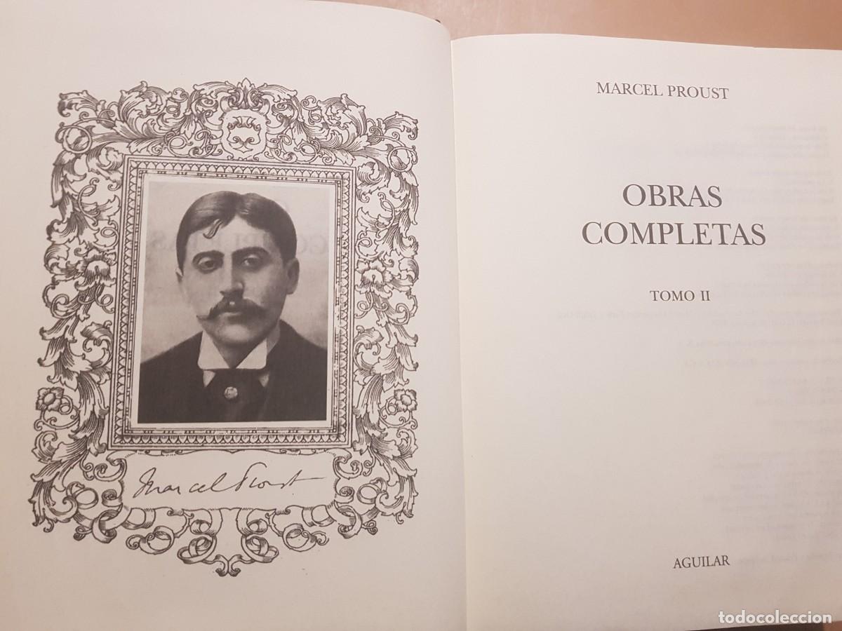 Libros: MARCEL PROUST - OBRAS COMPLETAS - TOMOS 1,2,3 - ED. AGUILAR - 2004 - Foto 11